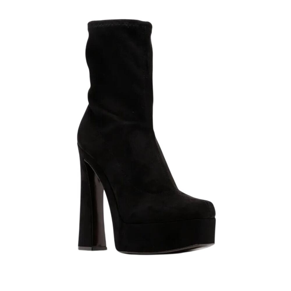 Giuseppe Zanotti NIB 145mm Aureliee Suede Sock Boots in Black Size 39.5